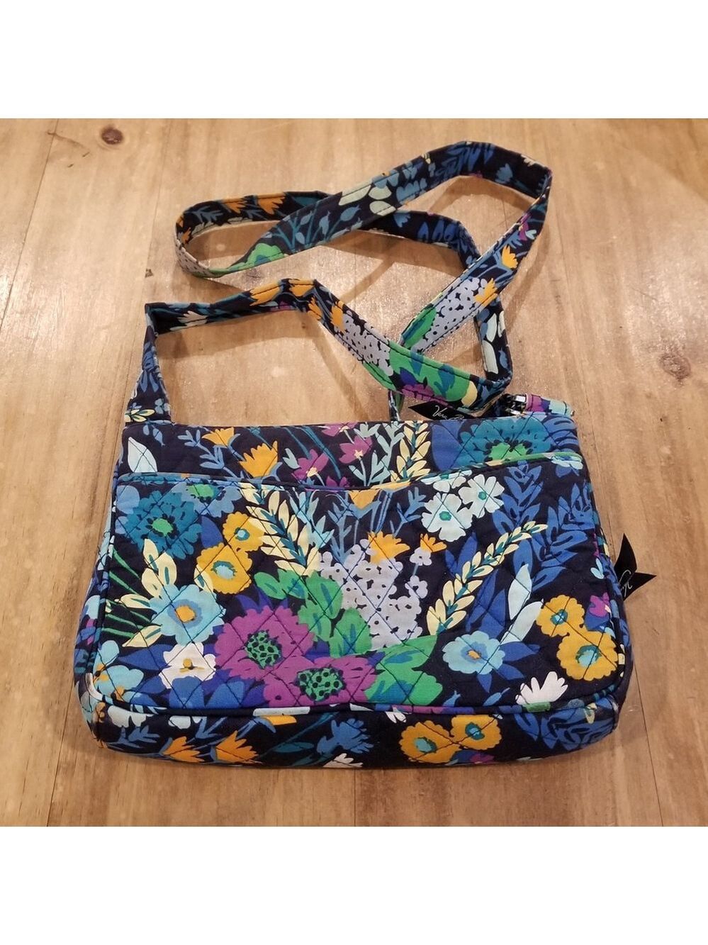 Vera Bradley Crossbody Purse Floral Flower AOP Allover - Picture 2 of 10